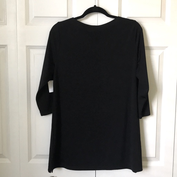 COLDWATER CREEK BLACK TUNIC - Picture 2 of 3